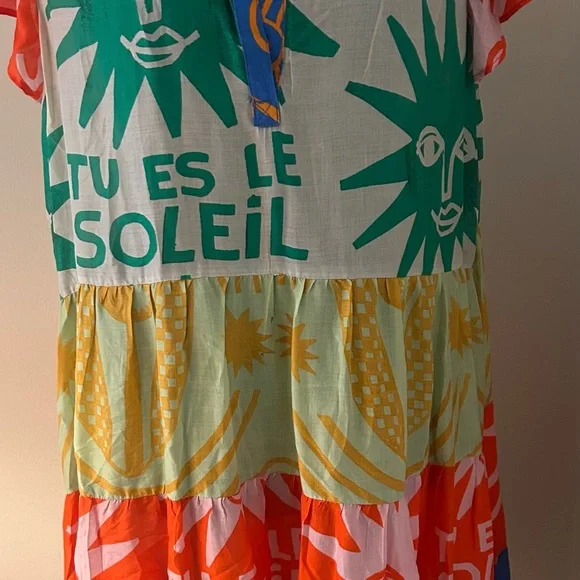 Anthropologie Aria Multicolor Print Dress - Picture 3 of 4